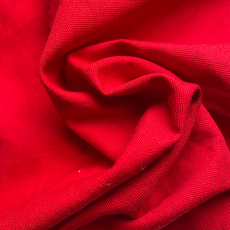 Estopa de Linho e Algodao 2m Largura Vermelho 