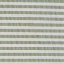 Tecido às Riscas Brancas para Calções de Banho | Verde Cáqui - texland
