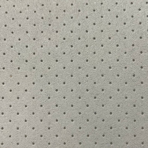 Perforated Alcantara Fabric with Foam | Light Grey