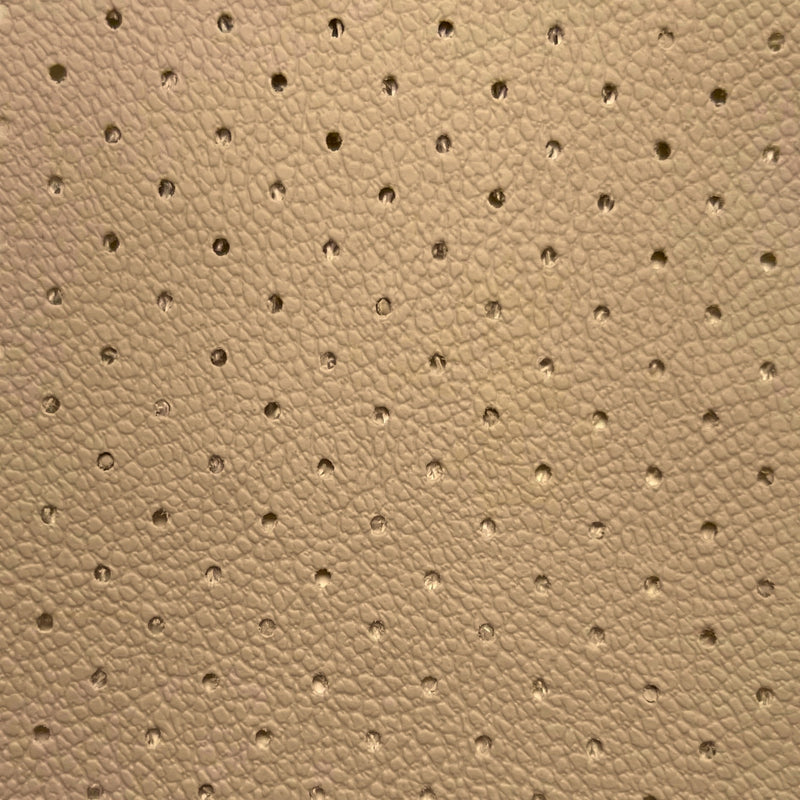 Napa Pergamoide Perforada 1,40m | Couro Sintético Bege Claro 