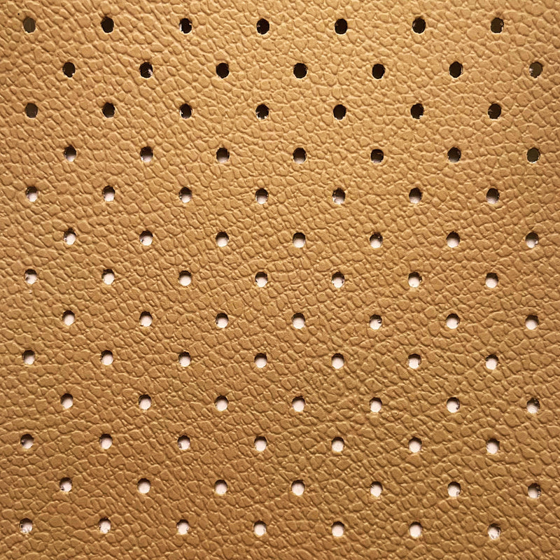 Napa Pergamoide Perforada 1,40m | Couro Sintético Bege 