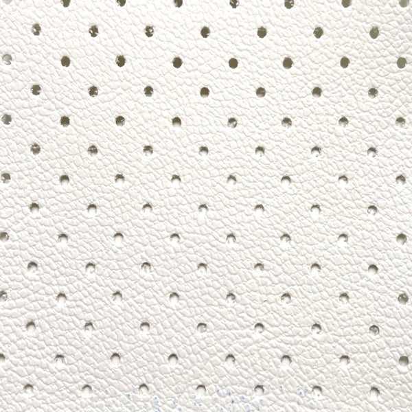 Napa Pergamoide Perforada 1,40m | Couro Sintético Branco