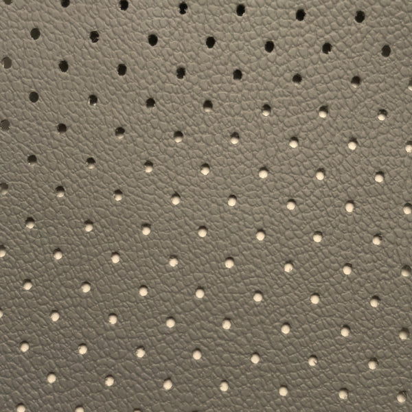 Napa Pergamoide Perforada 1,40m | Couro Sintético Cinza