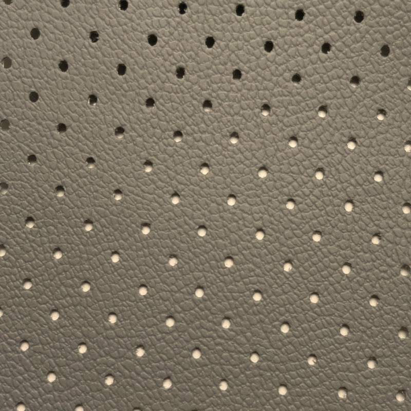 Napa Pergamoide Perforada 1,40m | Couro Sintético Cinza