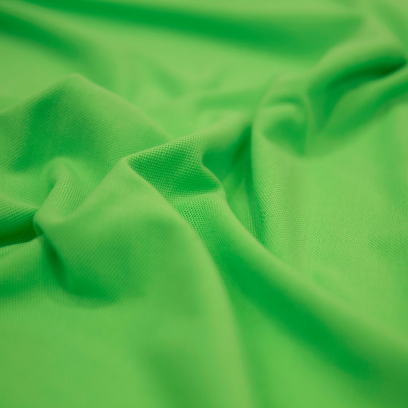 230 g de tissu de maille piquet - vert fluorescent